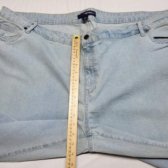 Denim 24/7 Womens Jeans 28WP Stretch High Rise Wide Leg Light Wash - Picture 15 of 16